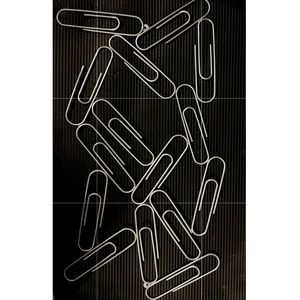GIANT PAPERCLIPS WALL DECOR